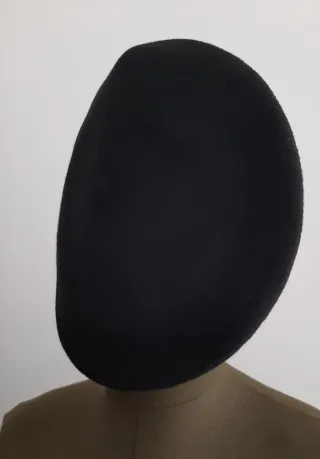 Boina Lana Estilo Francés Negra