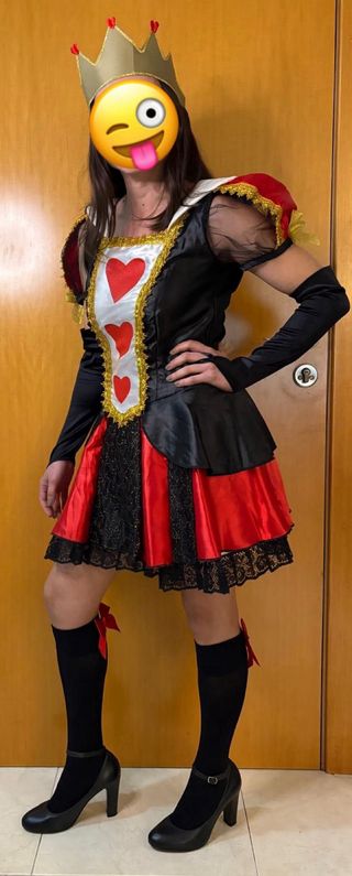Disfraz Reina de Corazones Talla Única