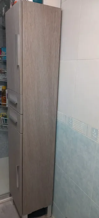 Conjunto lavabo con armario y auxiliar