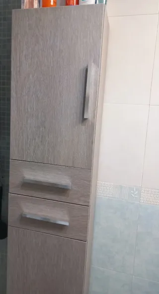 Conjunto lavabo con armario y auxiliar