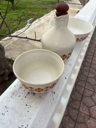 Conjunto cocina vintage Aceite