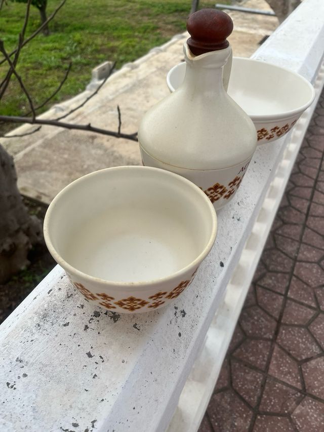 Conjunto cocina vintage Aceite