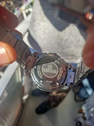 Reloj Festina de coleccion Cronógrafo Azul y Plate