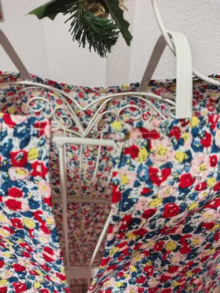 Vestido estampado flores multicolor