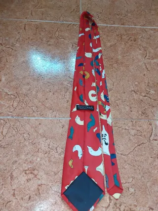 Corbata de seda Hecha a mano años 80 y 90