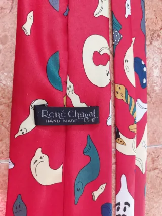 Corbata de seda Hecha a mano años 80 y 90