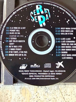 CD Joan Manuel Serrat - 9 Cançons