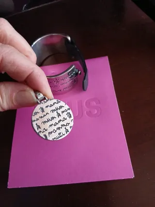 Conjunto Tous: Pulsera y Colgante Plata