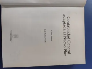 Contabilidad general adaptada al nuevo Plan