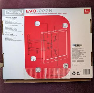 Soporte de pared de 23 a 42 pulgadas y hasta 20 kg