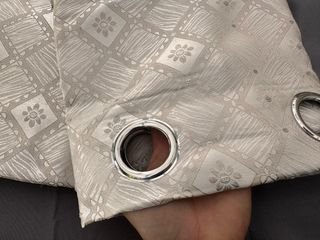 2 Tende Debby Coprente 130x275 Tortora / Argento