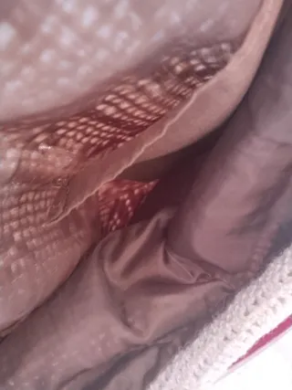 Bolso Vintage Ganchillo Beige