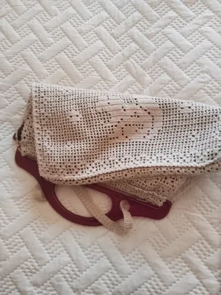 Bolso Vintage Ganchillo Beige