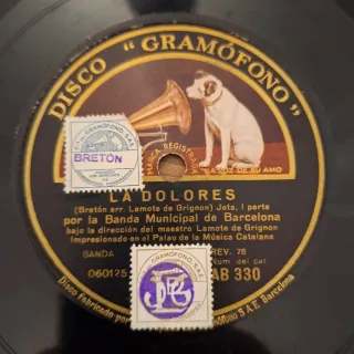 Lote 3 discos pizarra 78rpm Jota