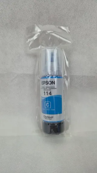 Botella Tinta Epson EcoTank 114 Cyan