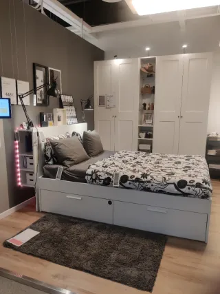 Cama Ikea Brimnes Lönset 140x200 con cabecero