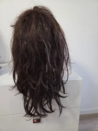 Parrucca capelli lunghi castana