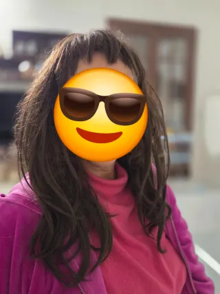 Parrucca capelli lunghi castana