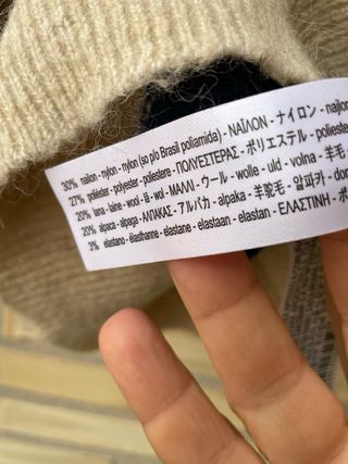 Jersey Zara Lana y Alpaca Rayas