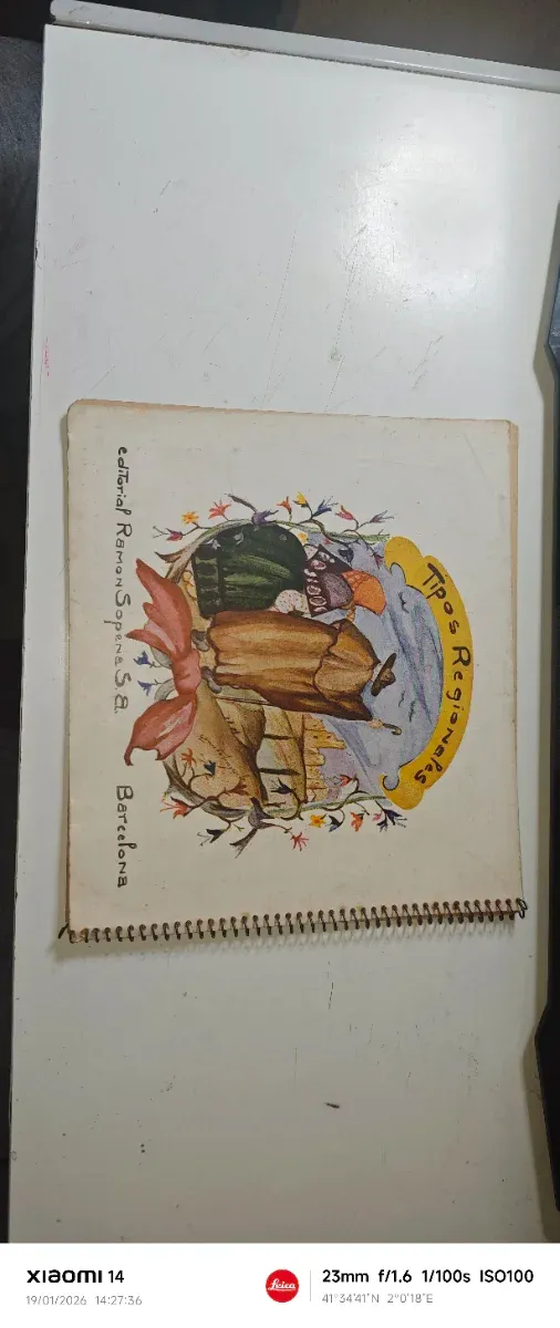Cuaderno pintar infantil Sopena años 50