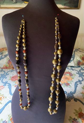 Set di due collane lunghe vintage