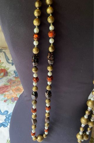 Set di due collane lunghe vintage