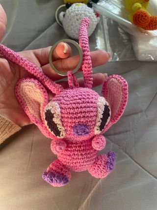 Llavero Crochet Pluto, stitch pantera rosa, piolin