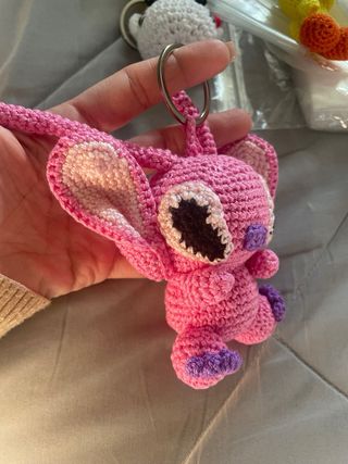 Llavero Crochet Pluto, stitch pantera rosa, piolin