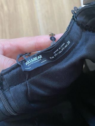 Vestido negro lentejuelas corto