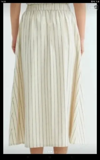 Falda larga abotonada XL safari NUEVA