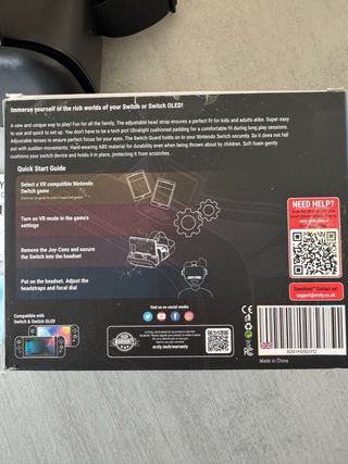 Gafas Realidad Virtual Orzly para Nintendo Switch