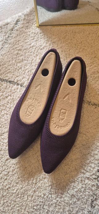 NEW - VIVAIA Zapatos planos morados mujer