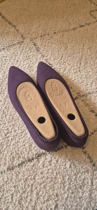 NEW - VIVAIA Zapatos planos morados mujer