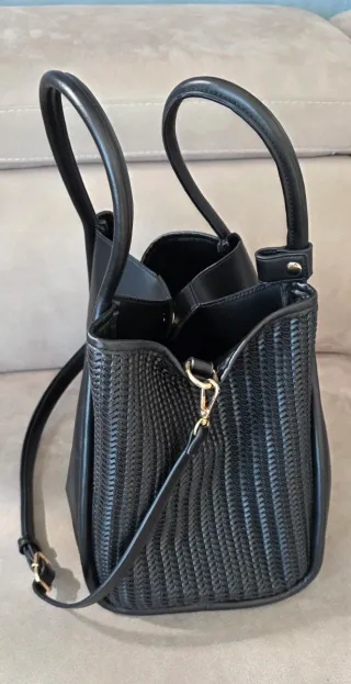 Bolso Lola Casademunt shopper negro