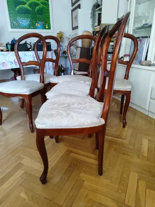 Sillas de comedor de madera caoba