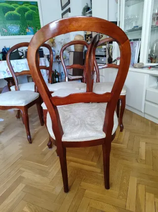 Sillas de comedor de madera caoba