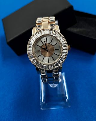 Reloj Next Mujer Oro Rosa Cristales - Estilo Joyer