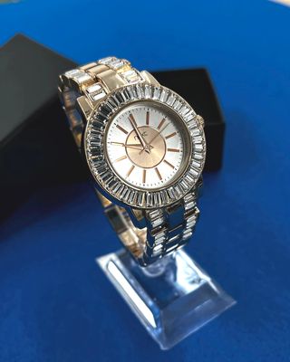 Reloj Next Mujer Oro Rosa Cristales - Estilo Joyer