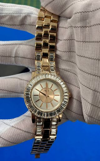 Reloj Next Mujer Oro Rosa Cristales - Estilo Joyer