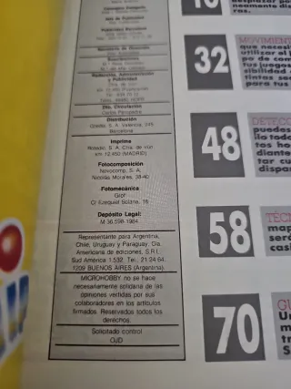 Revista Micro Hobby número 6 especial