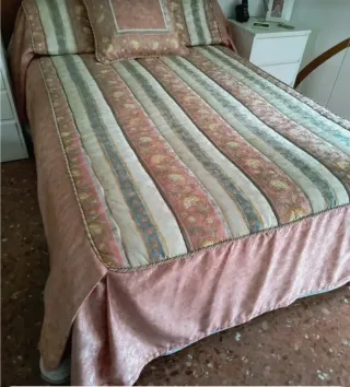 Colcha edredón Rey Martin de 120x180 cm y cortinas