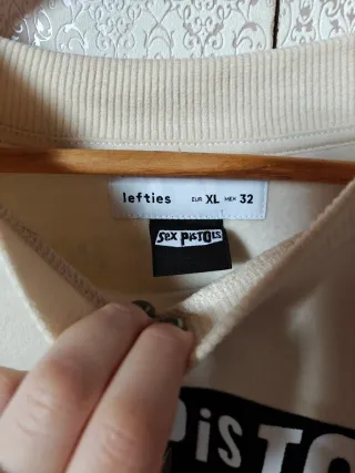 Sudadera crema Sex Pistols Lefties seminueva