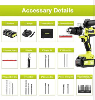 NUEVO! Taladro Atornillador Inalámbrico 21V