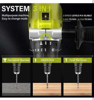 NUEVO! Taladro Atornillador Inalámbrico 21V