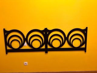 2 cabeceros metálicos negros camas 90