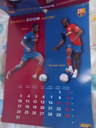 Calendario Barça 2009 Vintage