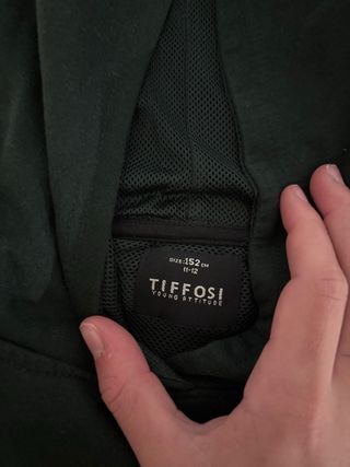 Sudadera Tiffosi verde  11-12 años