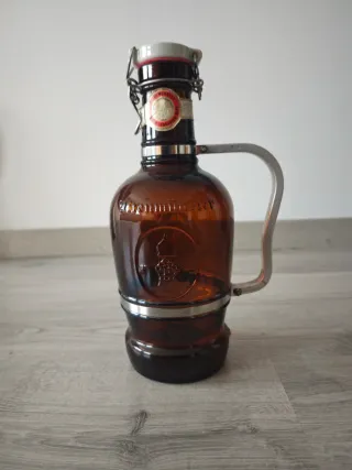 Jarra Cerveza Vintage Vidrio Ámbar