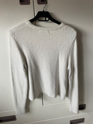 Jersey blanco Pull&Bear