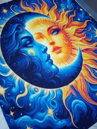 Arazzo Decorativo Sole e Luna